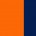 Fluor Orange / Navy Blue